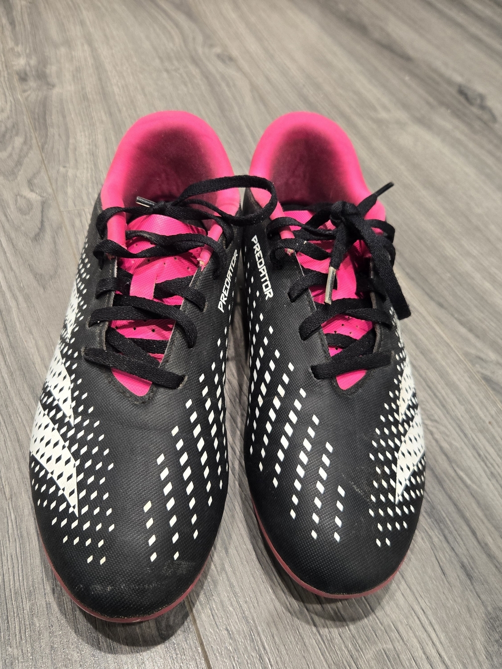 adidas Predator Women's Soccer Cleats - Black & Hot Pink